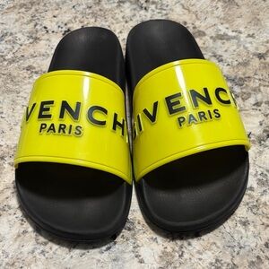 Givenchy Yellow and Black Slides